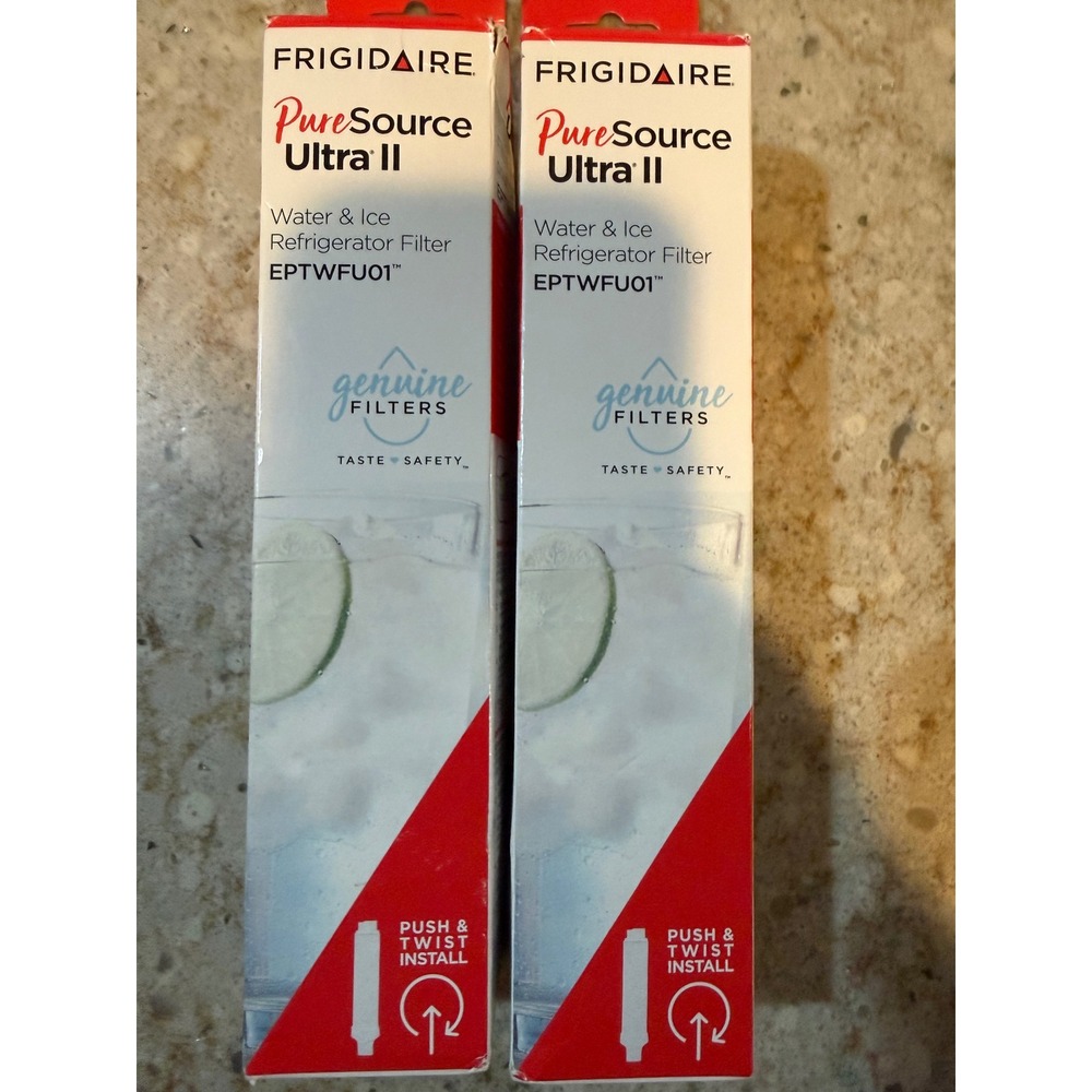 2 Pack Frigidaire PureSource Ultra II Refrigerator Water Filter EPTWFU01 Genuine